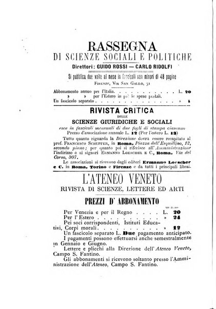 Ateneo veneto Atti e memorie dell'Ateneo veneto