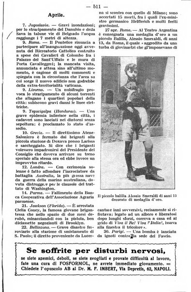 Almanacco italiano piccola enciclopedia popolare della vita pratica e annuario diplomatico amministrativo e statistico