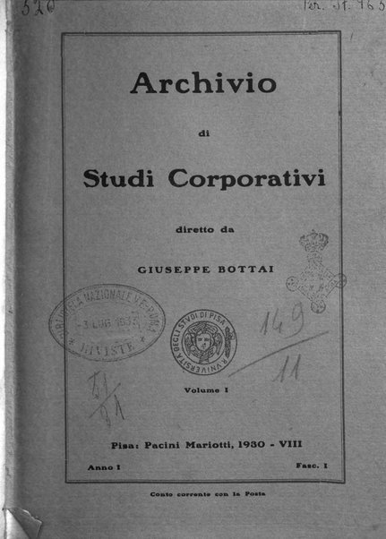 Archivio di studi corporativi