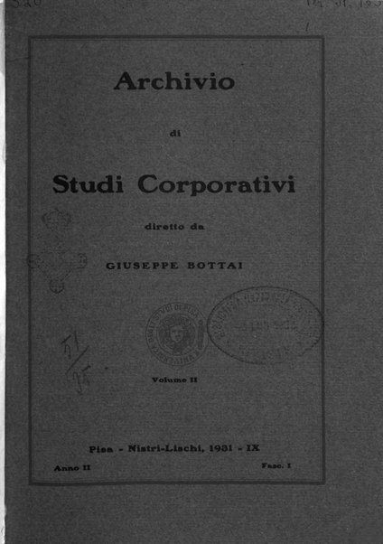 Archivio di studi corporativi