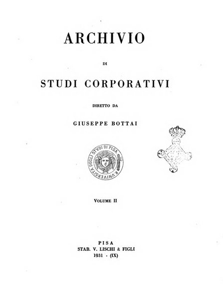 Archivio di studi corporativi