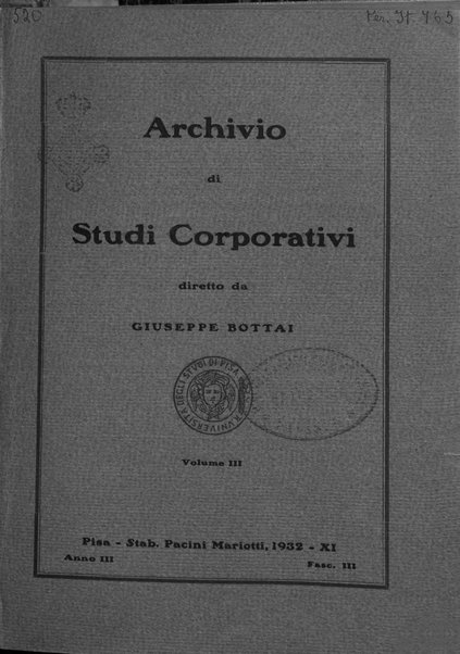 Archivio di studi corporativi