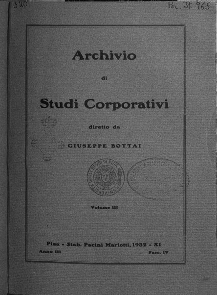 Archivio di studi corporativi