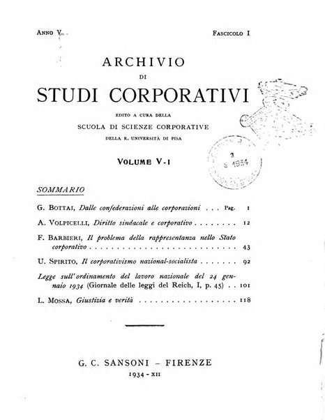 Archivio di studi corporativi