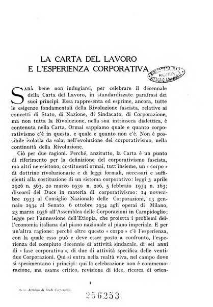 Archivio di studi corporativi