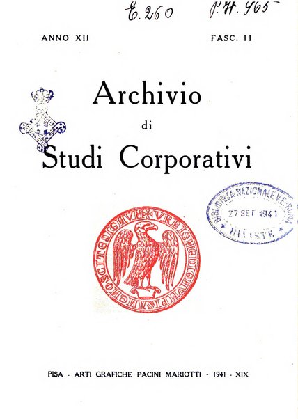 Archivio di studi corporativi