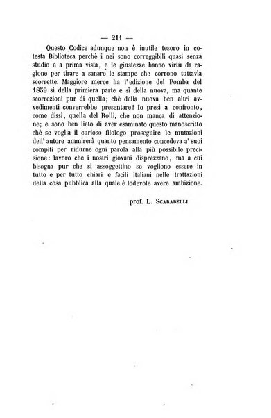 Il propugnatore studi filologici, storici e bibliografici