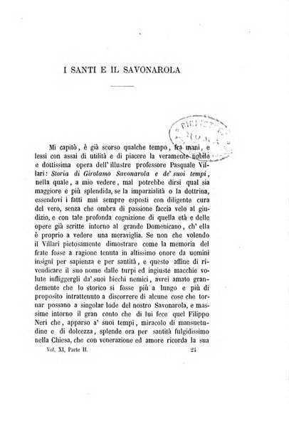 Il propugnatore studi filologici, storici e bibliografici