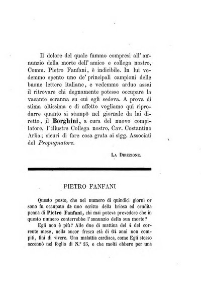 Il propugnatore studi filologici, storici e bibliografici