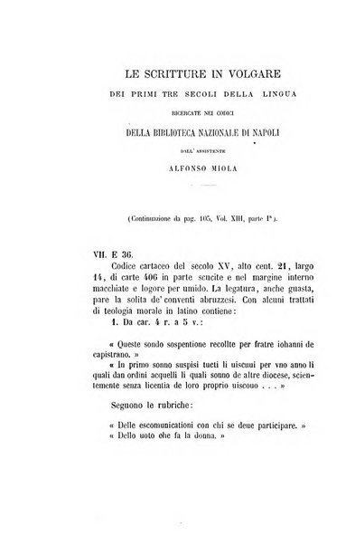 Il propugnatore studi filologici, storici e bibliografici