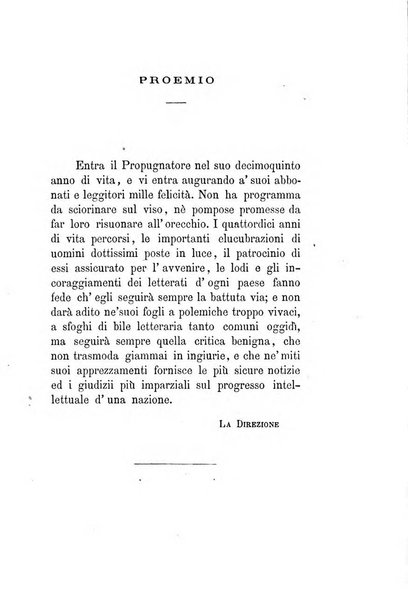 Il propugnatore studi filologici, storici e bibliografici