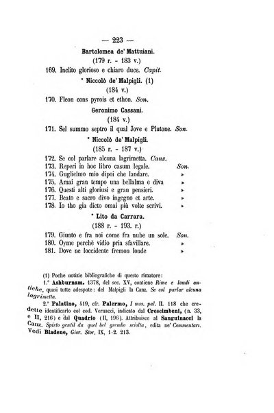 Il propugnatore studi filologici, storici e bibliografici