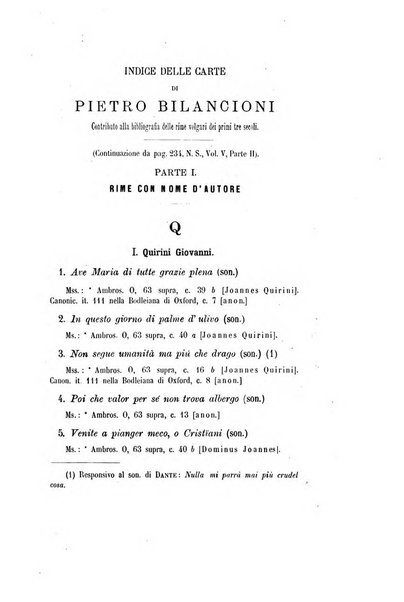 Il propugnatore studi filologici, storici e bibliografici