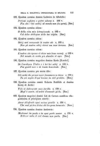 Il propugnatore studi filologici, storici e bibliografici