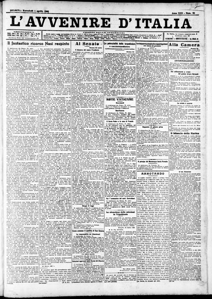 L'Avvenire d'Italia
