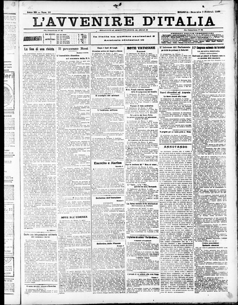 L'Avvenire d'Italia