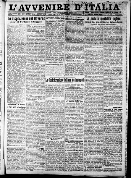 L'Avvenire d'Italia