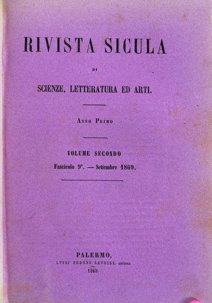 Rivista sicula di scienze, letteratura ed arti