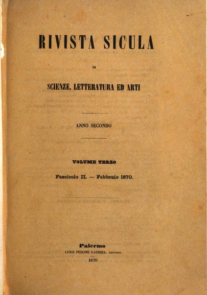 Rivista sicula di scienze, letteratura ed arti