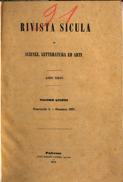 Rivista sicula di scienze, letteratura ed arti