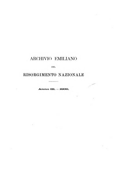 Archivio emiliano del Risorgimento nazionale periodico trimestrale