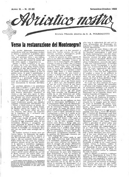 Adriatico nostro rivista mensile