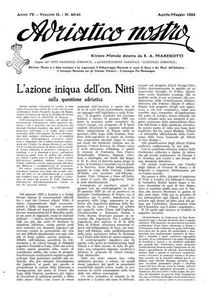 Adriatico nostro rivista mensile