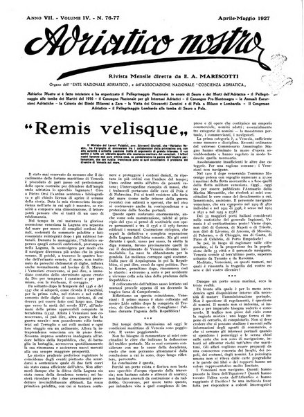 Adriatico nostro rivista mensile