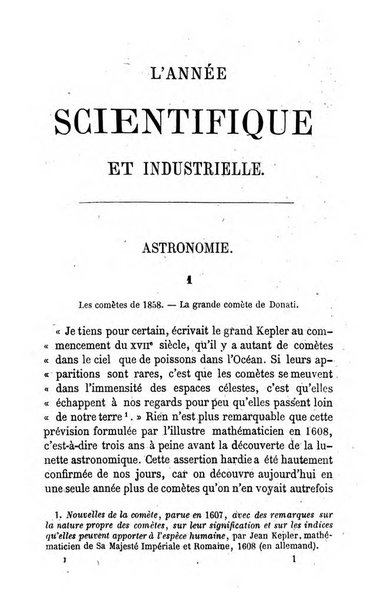 L'année scientifique et industrielle ou Exposé annuel des travaux scientifiques, des inventions et des principales applications de la science a l'industrie et aux arts, qui ont attiré l'attention publique en France et a l'etranger