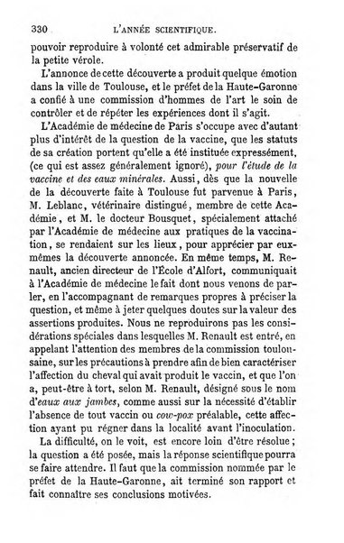 L'année scientifique et industrielle ou Exposé annuel des travaux scientifiques, des inventions et des principales applications de la science a l'industrie et aux arts, qui ont attiré l'attention publique en France et a l'etranger