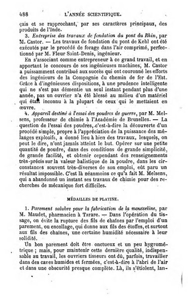 L'année scientifique et industrielle ou Exposé annuel des travaux scientifiques, des inventions et des principales applications de la science a l'industrie et aux arts, qui ont attiré l'attention publique en France et a l'etranger