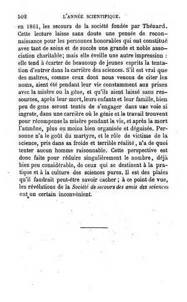 L'année scientifique et industrielle ou Exposé annuel des travaux scientifiques, des inventions et des principales applications de la science a l'industrie et aux arts, qui ont attiré l'attention publique en France et a l'etranger