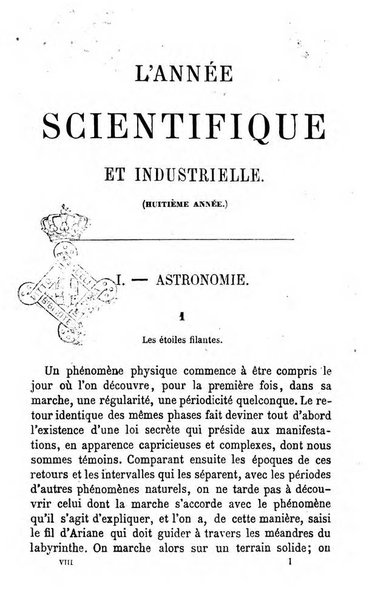 L'année scientifique et industrielle ou Exposé annuel des travaux scientifiques, des inventions et des principales applications de la science a l'industrie et aux arts, qui ont attiré l'attention publique en France et a l'etranger