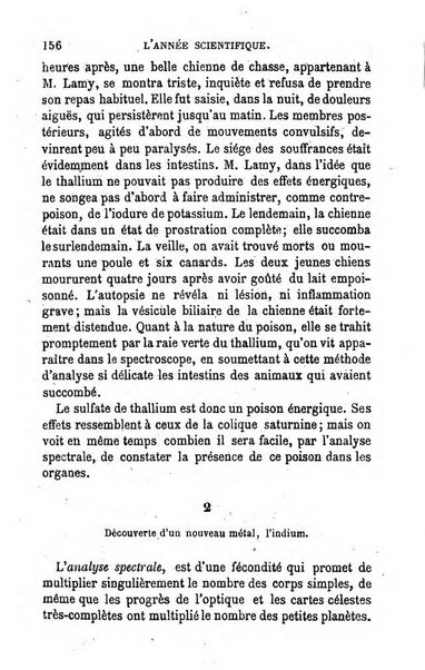 L'année scientifique et industrielle ou Exposé annuel des travaux scientifiques, des inventions et des principales applications de la science a l'industrie et aux arts, qui ont attiré l'attention publique en France et a l'etranger