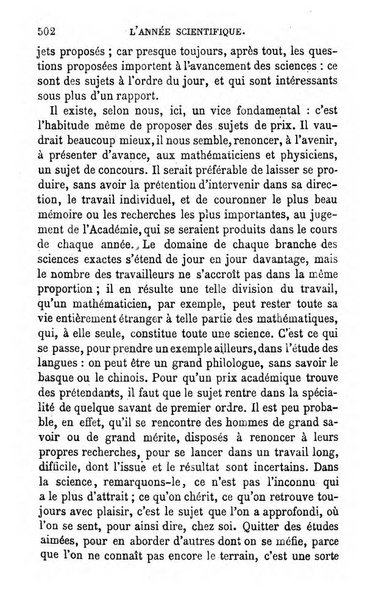 L'année scientifique et industrielle ou Exposé annuel des travaux scientifiques, des inventions et des principales applications de la science a l'industrie et aux arts, qui ont attiré l'attention publique en France et a l'etranger