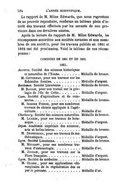 L'année scientifique et industrielle ou Exposé annuel des travaux scientifiques, des inventions et des principales applications de la science a l'industrie et aux arts, qui ont attiré l'attention publique en France et a l'etranger