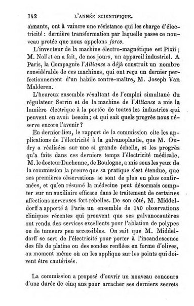 L'année scientifique et industrielle ou Exposé annuel des travaux scientifiques, des inventions et des principales applications de la science a l'industrie et aux arts, qui ont attiré l'attention publique en France et a l'etranger