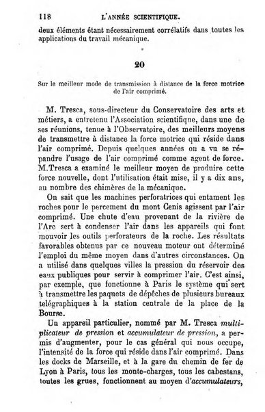 L'année scientifique et industrielle ou Exposé annuel des travaux scientifiques, des inventions et des principales applications de la science a l'industrie et aux arts, qui ont attiré l'attention publique en France et a l'etranger