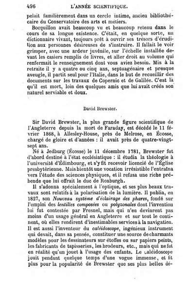 L'année scientifique et industrielle ou Exposé annuel des travaux scientifiques, des inventions et des principales applications de la science a l'industrie et aux arts, qui ont attiré l'attention publique en France et a l'etranger