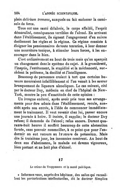 L'année scientifique et industrielle ou Exposé annuel des travaux scientifiques, des inventions et des principales applications de la science a l'industrie et aux arts, qui ont attiré l'attention publique en France et a l'etranger