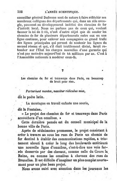 L'année scientifique et industrielle ou Exposé annuel des travaux scientifiques, des inventions et des principales applications de la science a l'industrie et aux arts, qui ont attiré l'attention publique en France et a l'etranger