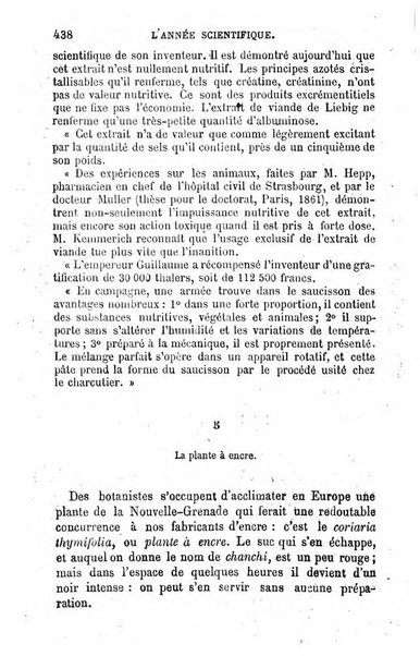 L'année scientifique et industrielle ou Exposé annuel des travaux scientifiques, des inventions et des principales applications de la science a l'industrie et aux arts, qui ont attiré l'attention publique en France et a l'etranger