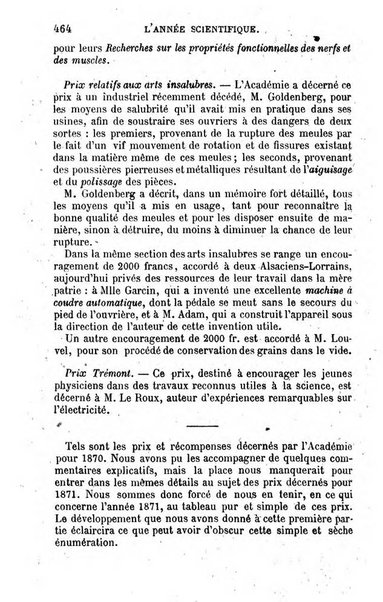 L'année scientifique et industrielle ou Exposé annuel des travaux scientifiques, des inventions et des principales applications de la science a l'industrie et aux arts, qui ont attiré l'attention publique en France et a l'etranger