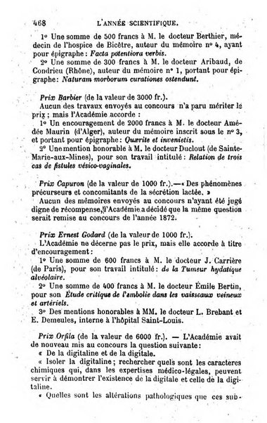 L'année scientifique et industrielle ou Exposé annuel des travaux scientifiques, des inventions et des principales applications de la science a l'industrie et aux arts, qui ont attiré l'attention publique en France et a l'etranger