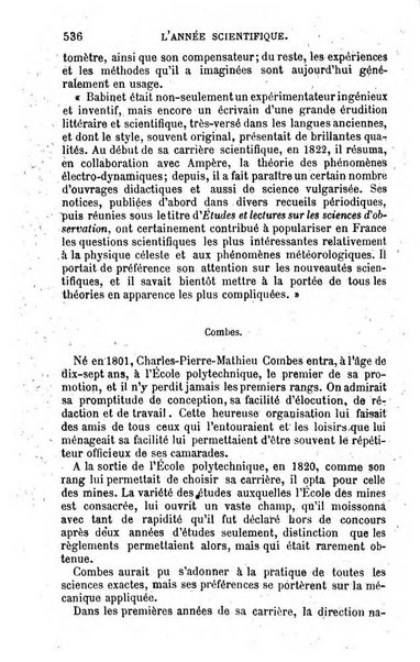 L'année scientifique et industrielle ou Exposé annuel des travaux scientifiques, des inventions et des principales applications de la science a l'industrie et aux arts, qui ont attiré l'attention publique en France et a l'etranger