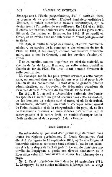 L'année scientifique et industrielle ou Exposé annuel des travaux scientifiques, des inventions et des principales applications de la science a l'industrie et aux arts, qui ont attiré l'attention publique en France et a l'etranger