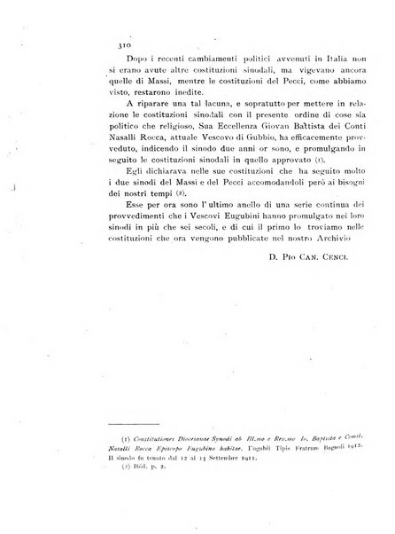 Archivio per la storia ecclesiastica dell'Umbria