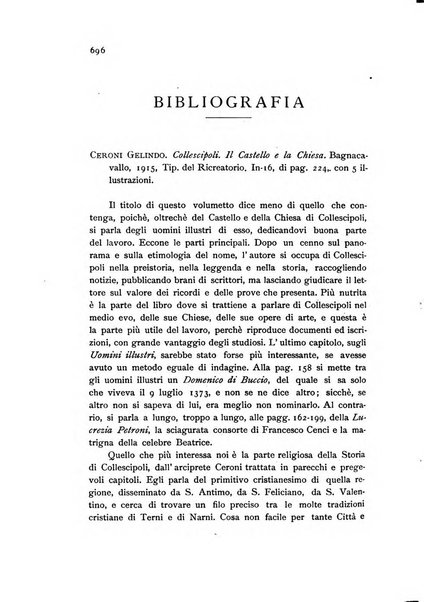 Archivio per la storia ecclesiastica dell'Umbria