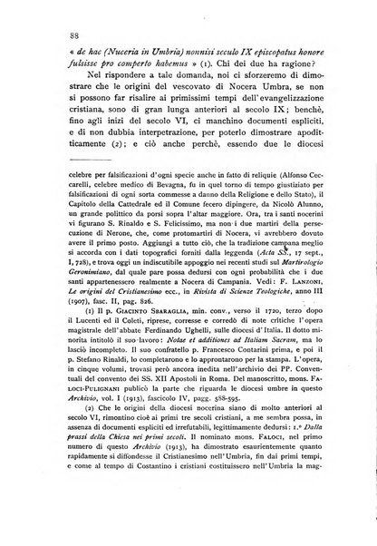 Archivio per la storia ecclesiastica dell'Umbria