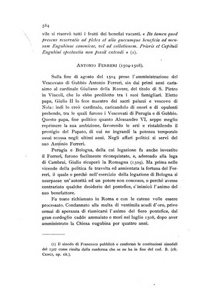 Archivio per la storia ecclesiastica dell'Umbria